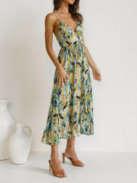 Amelia Printed Midi Cami dress