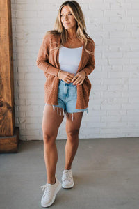 Knit Open Front Cardigan