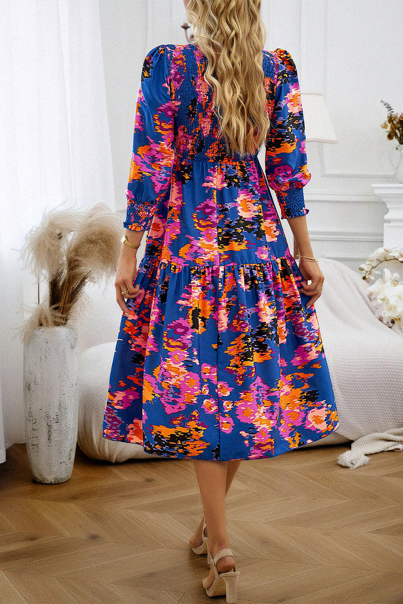 Mila Long Sleeve Maxi Ruffled Dress