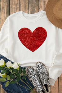 Valentine Heart Graphic Sweatshirt