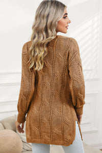 Ribbed Knit  Cardigan