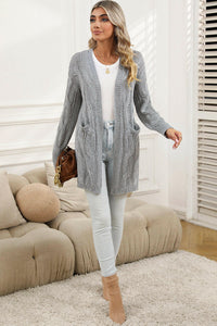 Ribbed Knit  Cardigan