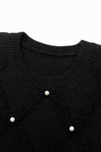 Black Pearl Embellished Sweater