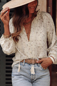 Floral Lace Boho Blouse