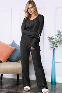 Ribbed Knit Loungewear Set