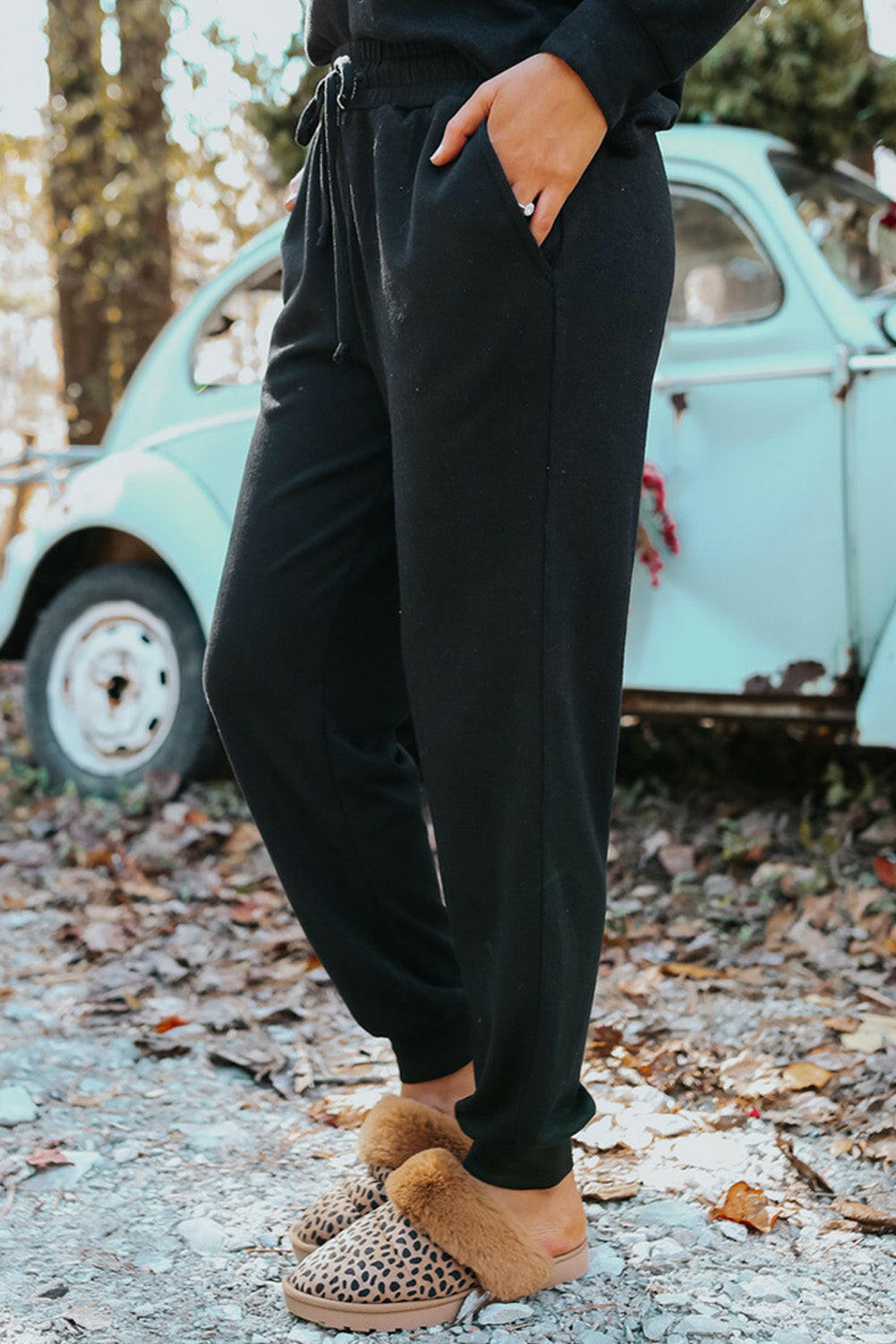 Khaki Long Sleeve Pullover & Jogger Pants Loungewear Set