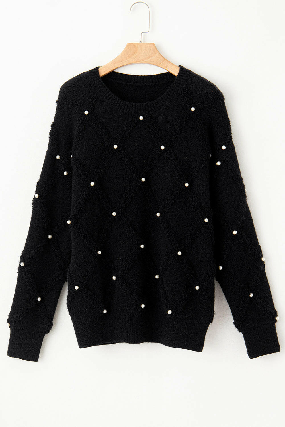 Black Pearl Embellished Sweater