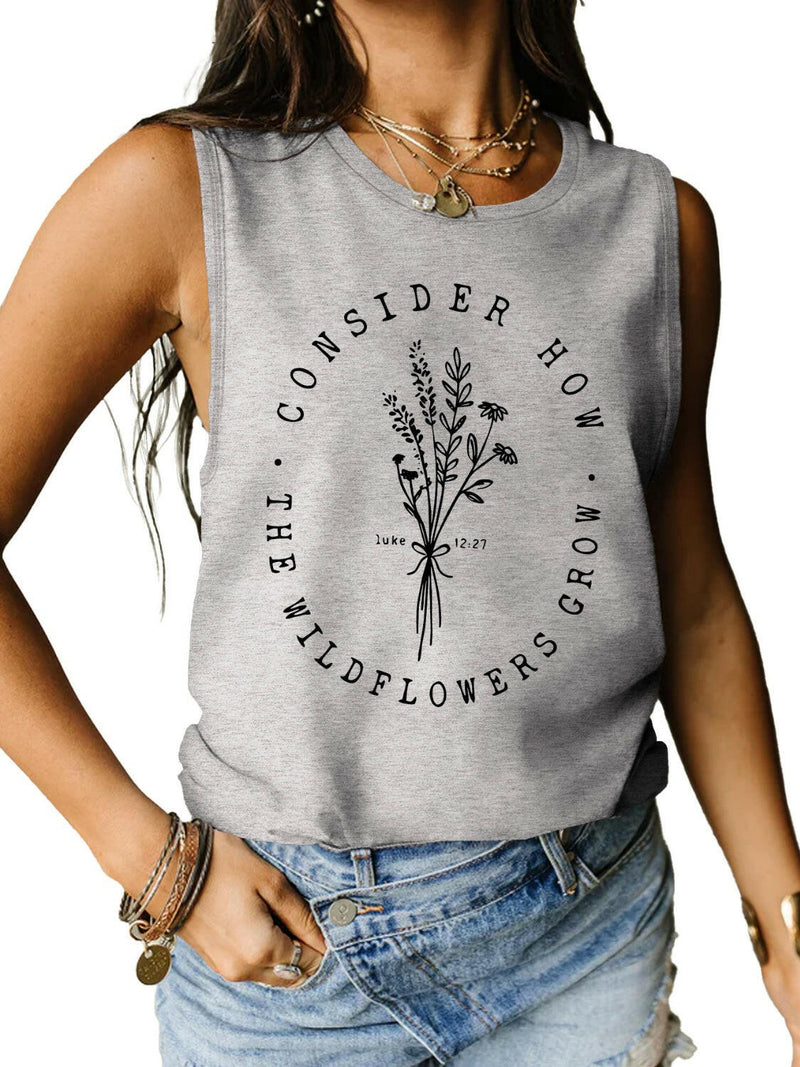 Wildflower Graphic Tank Top