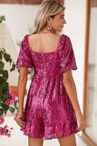 Barbie Sequined Babydoll Romper