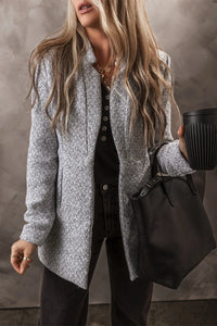 Open Front Long Blazer Style Coat