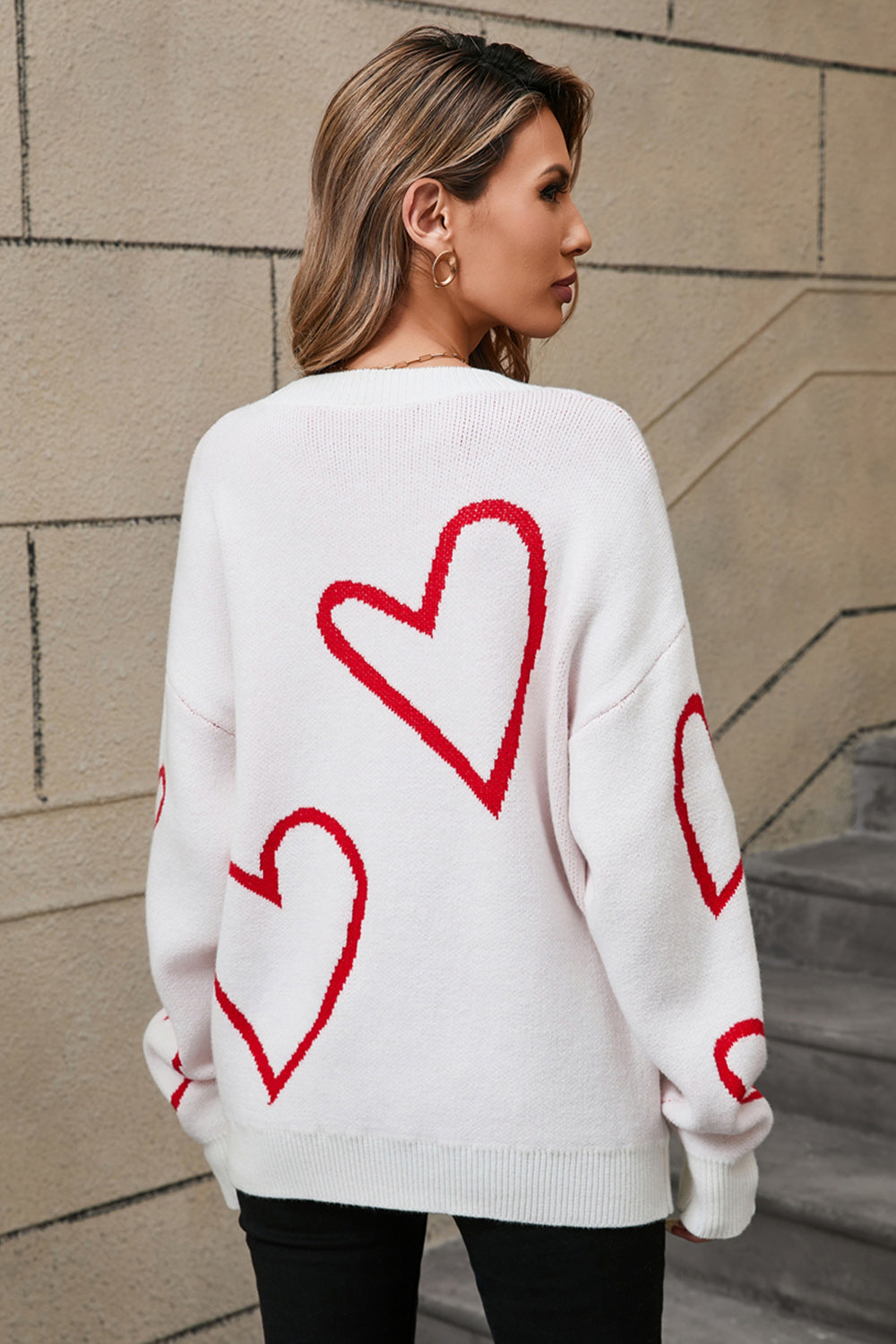 Stylish Heart Sweater