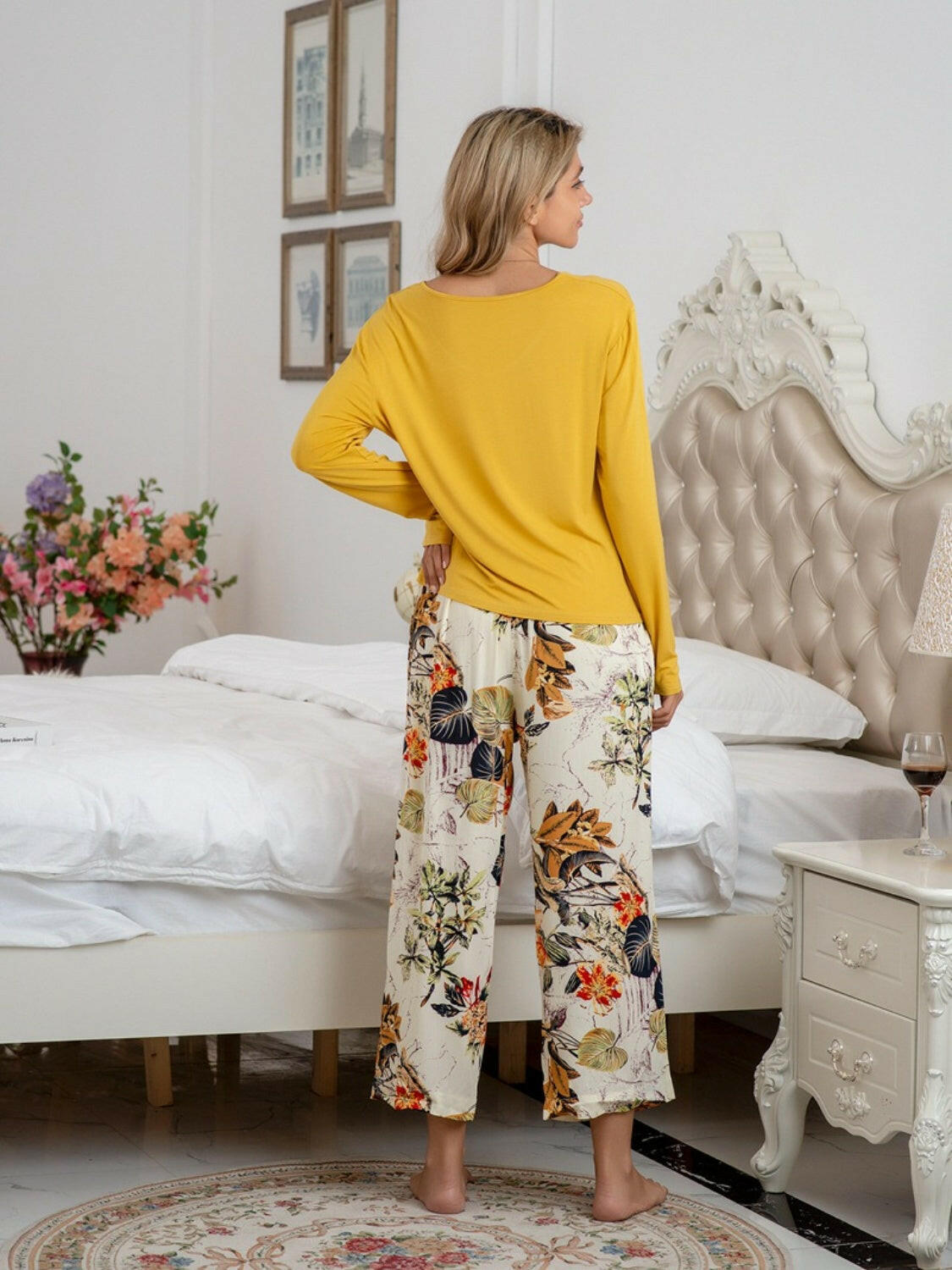 Long Sleeve Top and Pants Lounge Set