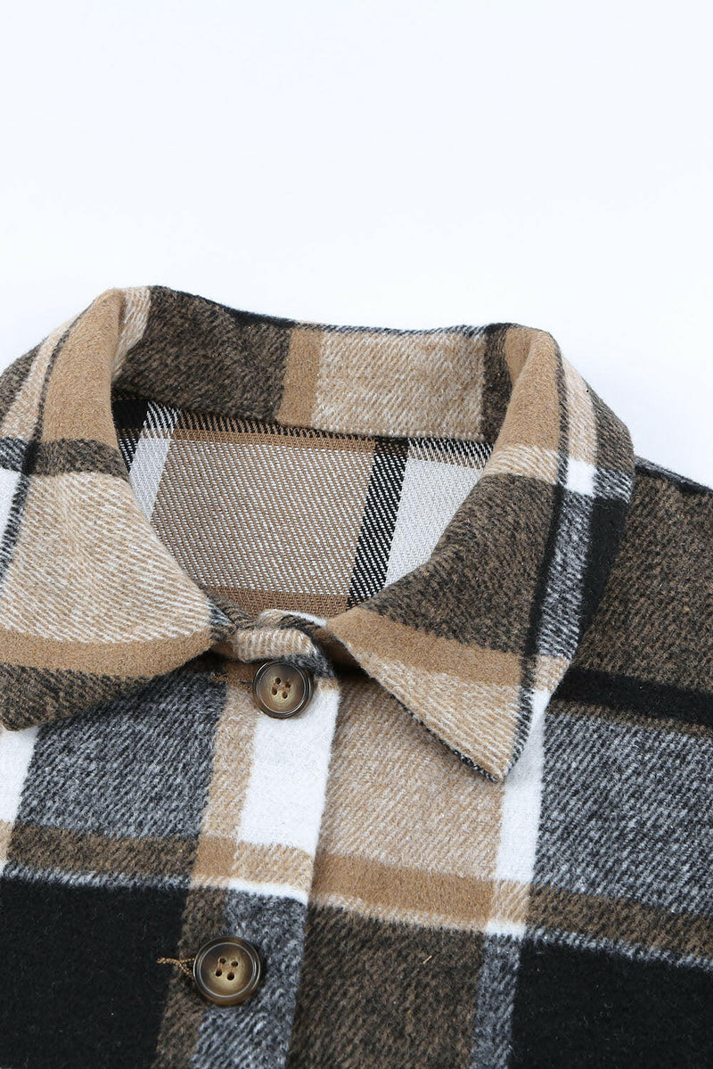 Autumn Plaid Flannel Shacket