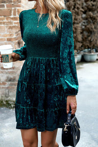 Juniper Emerald Green Velvet Mini Dress