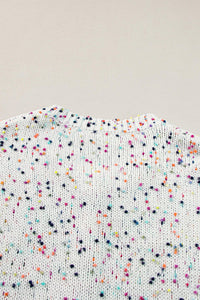 Confetti Knit Cropped Cardigan