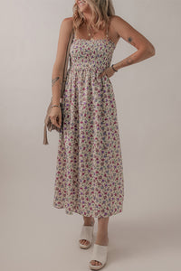 Rachel Boho Floral Midi Dress