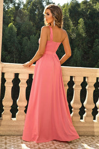 Completely In Love One-Shoulder Split Maxi Dress