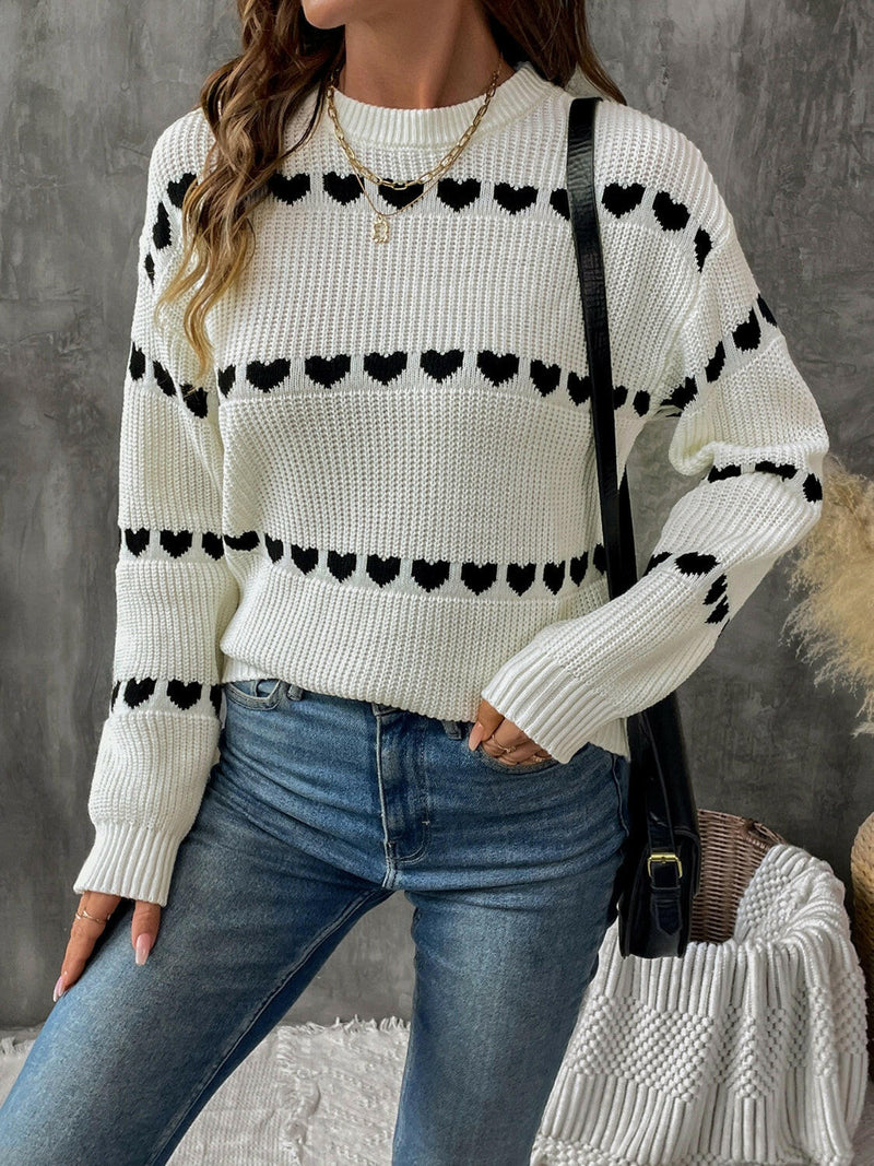 Heart Long Sleeve Sweater