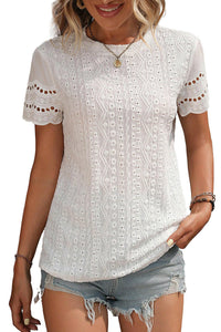 Eyelet Embroidered Blouse