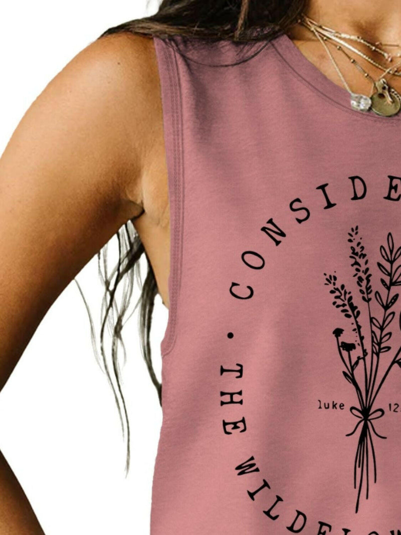 Wildflower Graphic Tank Top