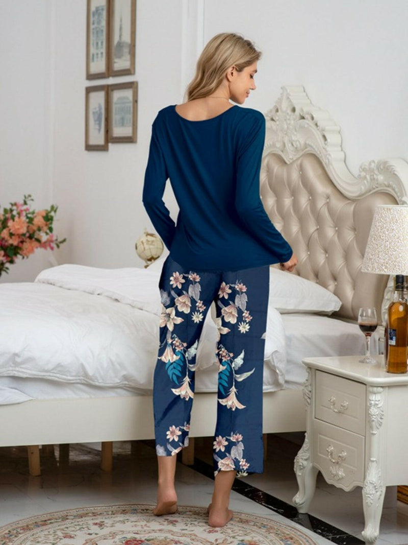 Long Sleeve Top and Pants Lounge Set