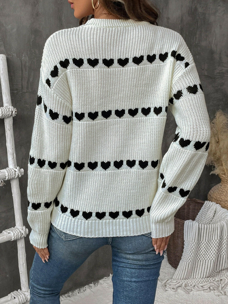 Heart Long Sleeve Sweater