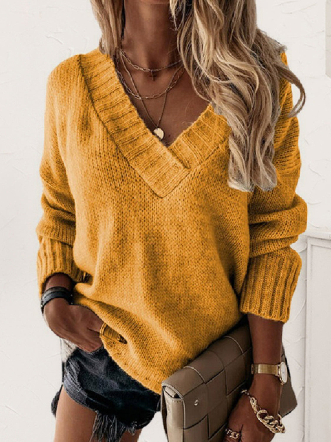 Soft V Neck Sweater