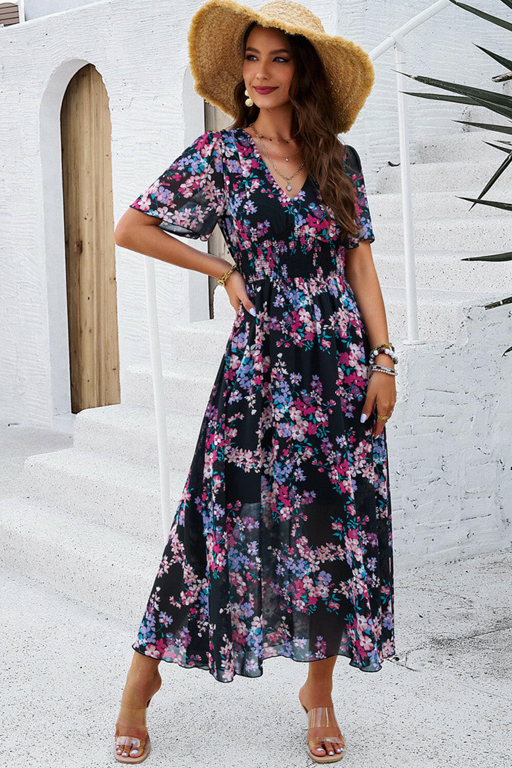 Chloe Floral Maxi Dress