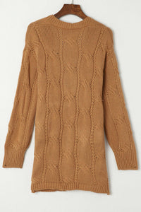 Ribbed Knit  Cardigan