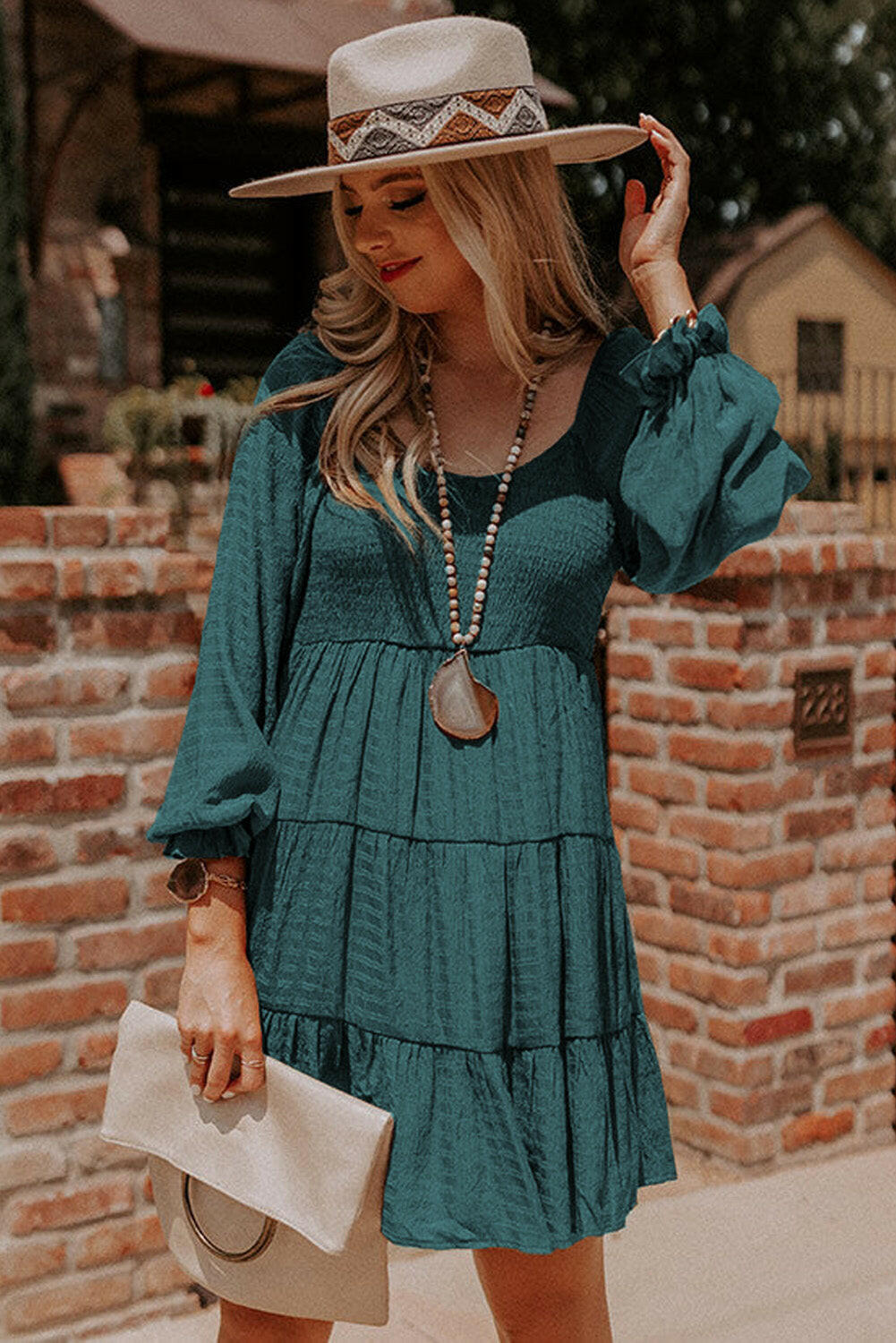 Sasha Long Sleeve Boho Dress