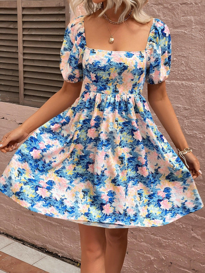 Laila Floral Midi Summer Dress