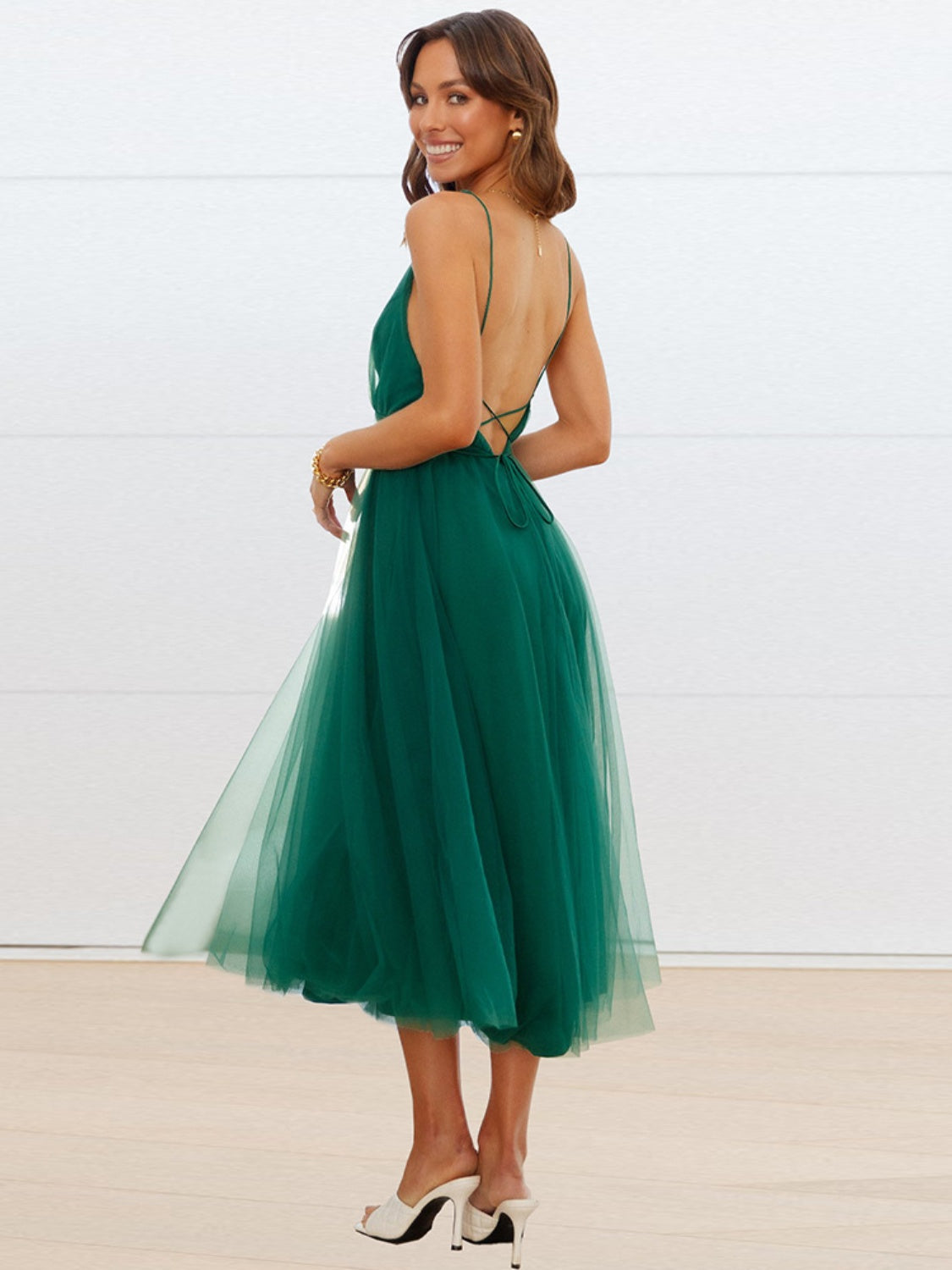 Sabrina Backless Midi Dress