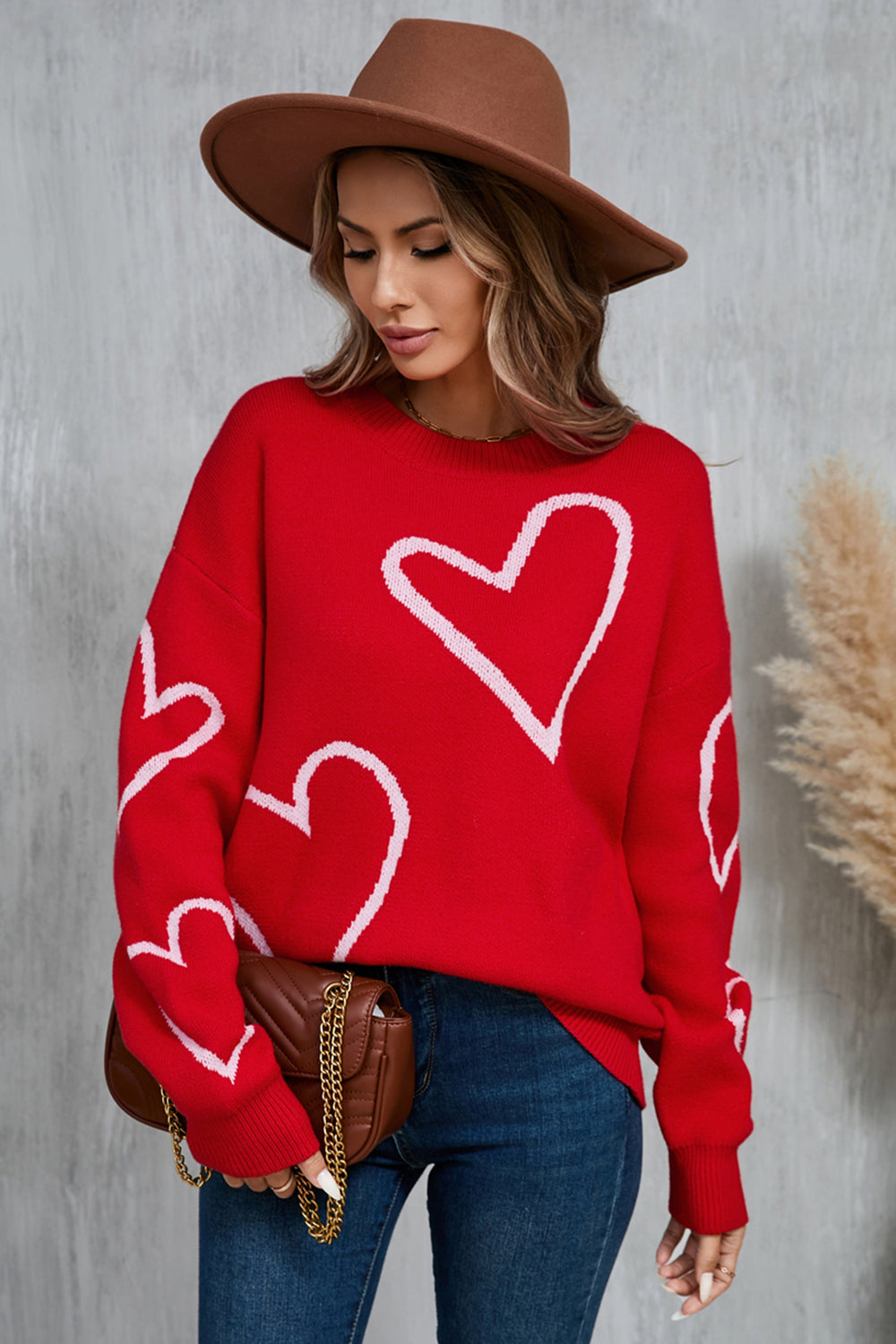 Stylish Heart Sweater