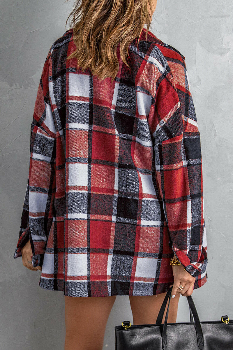 Autumn Plaid Flannel Shacket