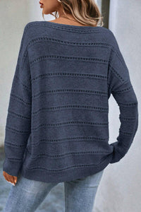 Pointelle Knit Sweater