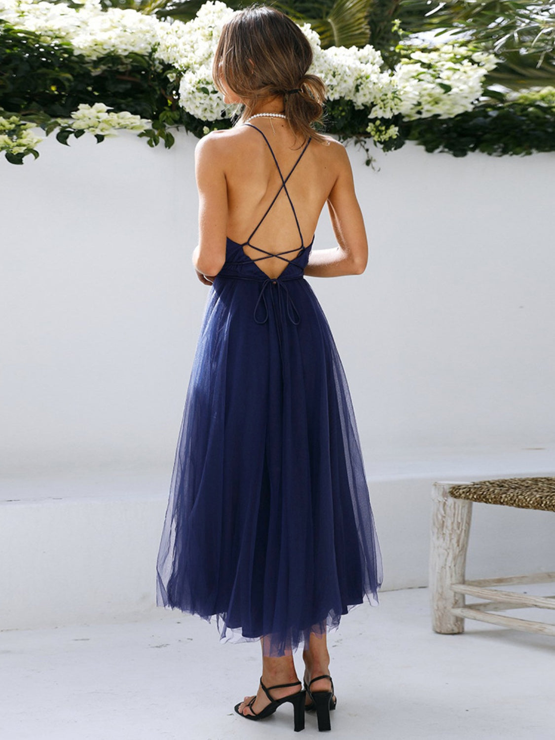 Sabrina Backless Midi Dress