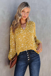 Yellow Speckled Blouse