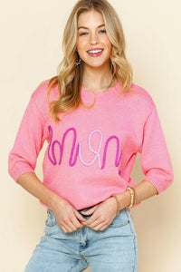 Pink Mom Sweater