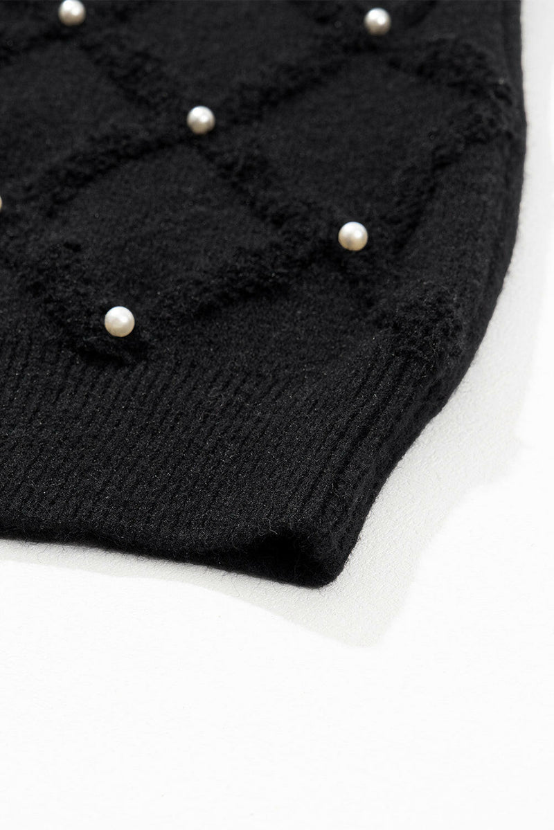 Black Pearl Embellished Sweater