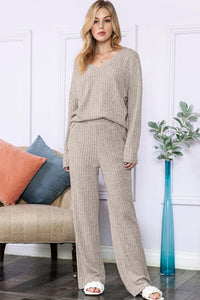 Ribbed Knit Loungewear Set