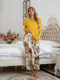 Long Sleeve Top and Pants Lounge Set