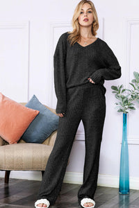 Ribbed Knit Loungewear Set