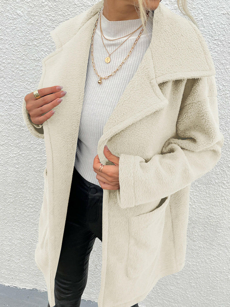 Sherpa Coat with Pockets