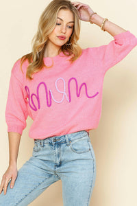 Pink Mom Sweater