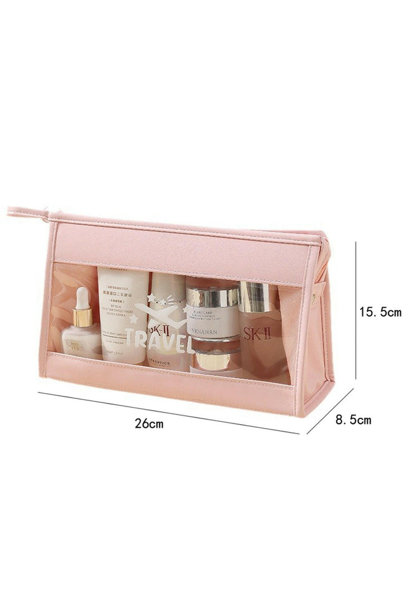 Pink Waterproof Cosmetic Bag