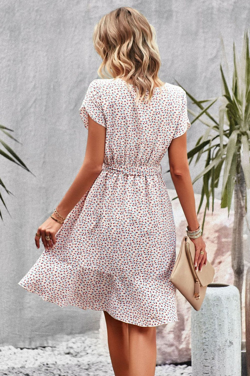 Stacy Petal Sleeve Midi Dress