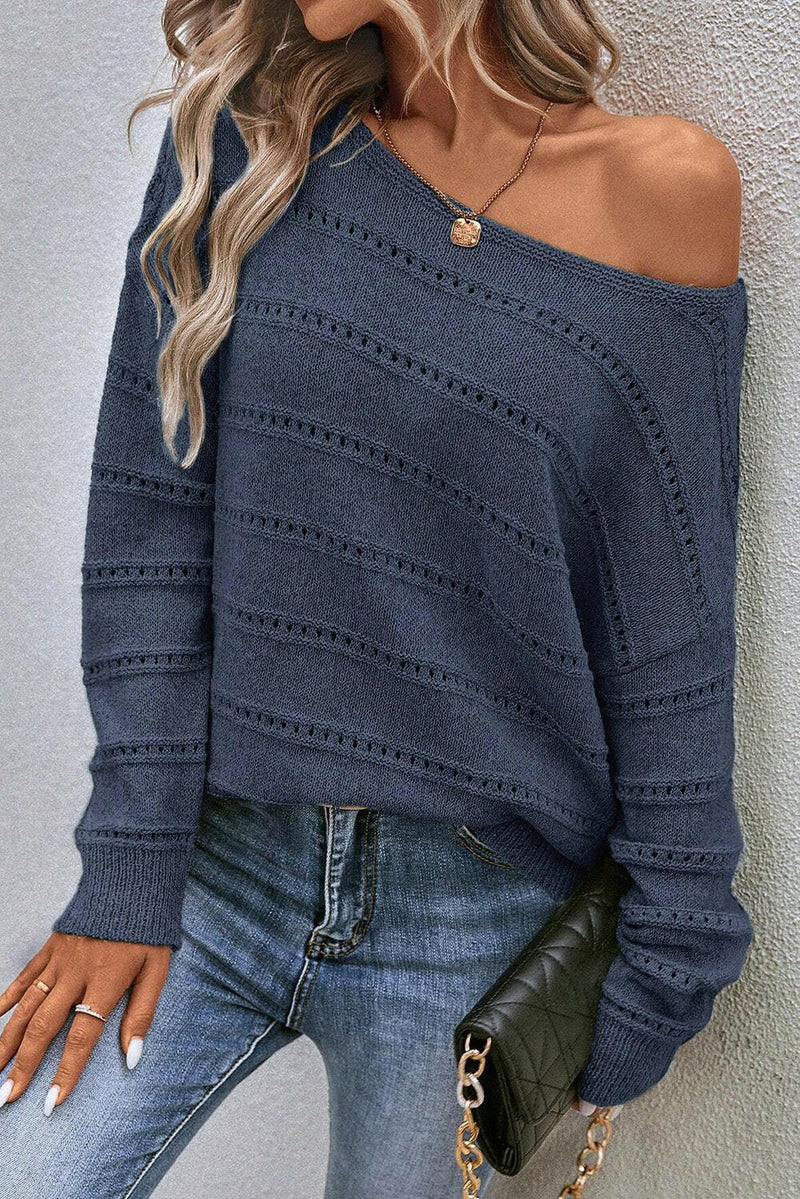 Pointelle Knit Sweater