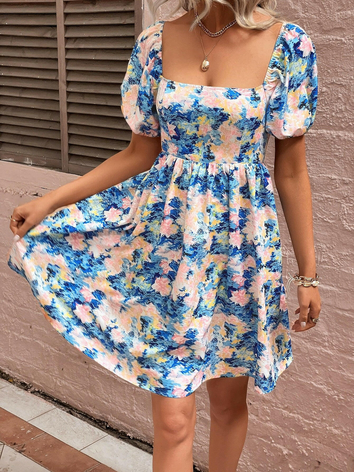 Laila Floral Midi Summer Dress