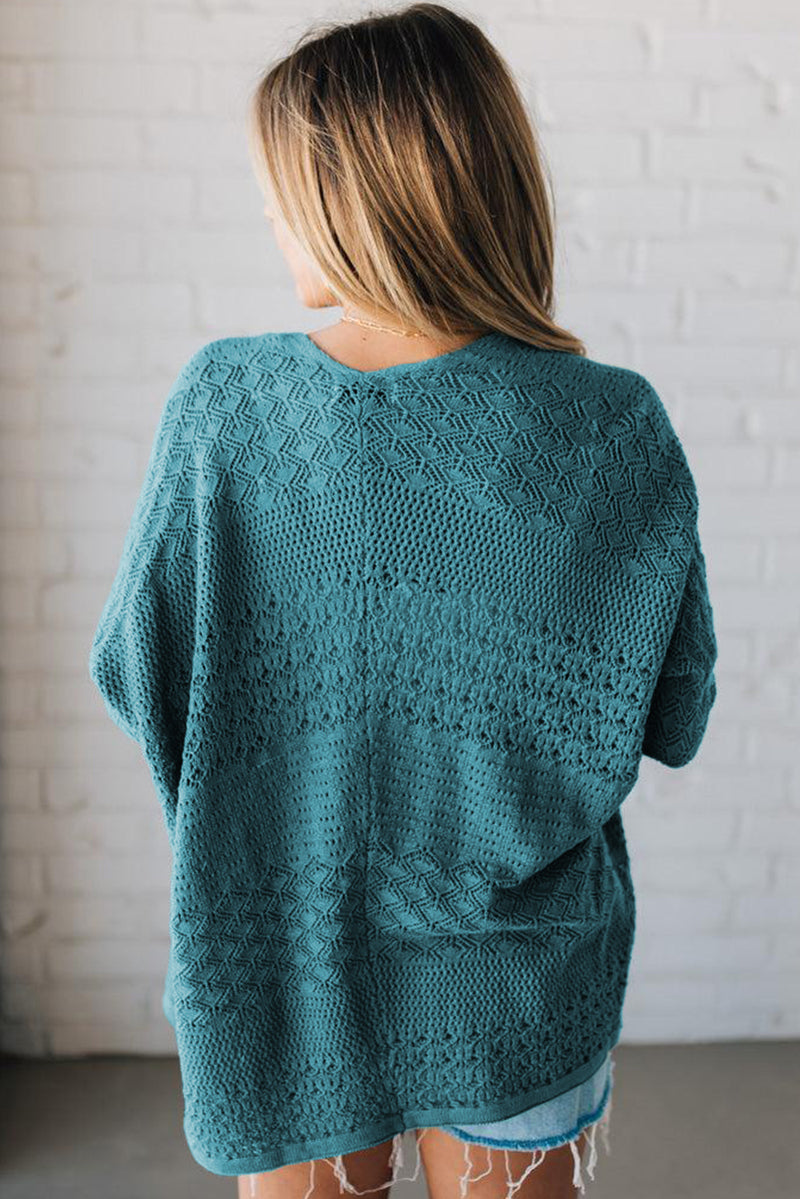 Knit Open Front Cardigan