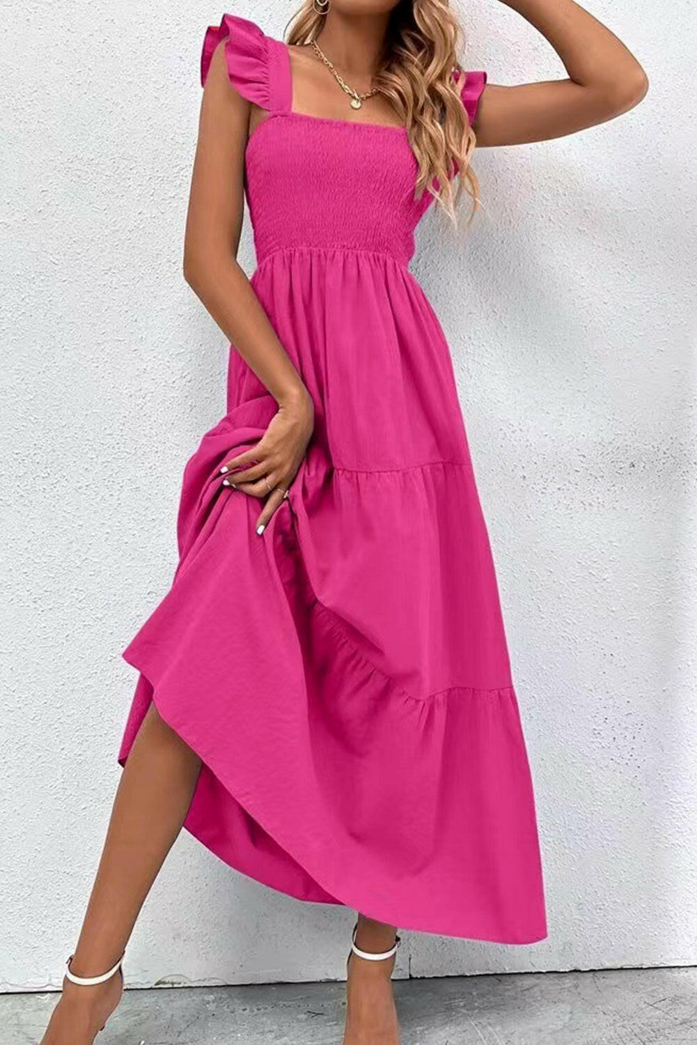 Aria Ruffle Maxi Dress